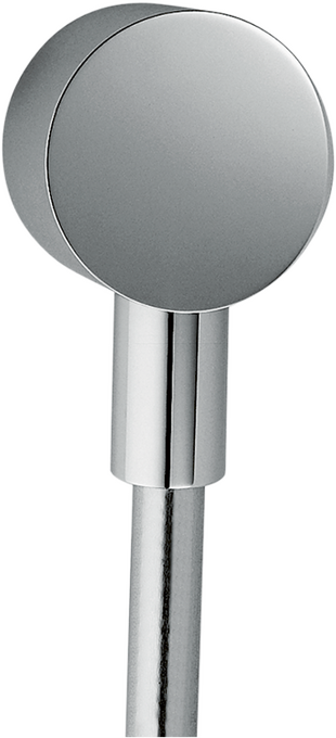 Wall outlet round with non-return valve