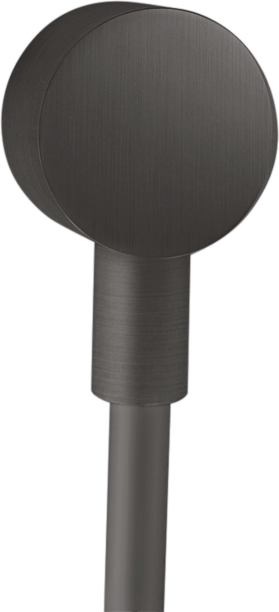 Wall outlet round with non-return valve