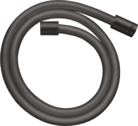 Metal effect shower hose 2.00 m with cylindrical nuts