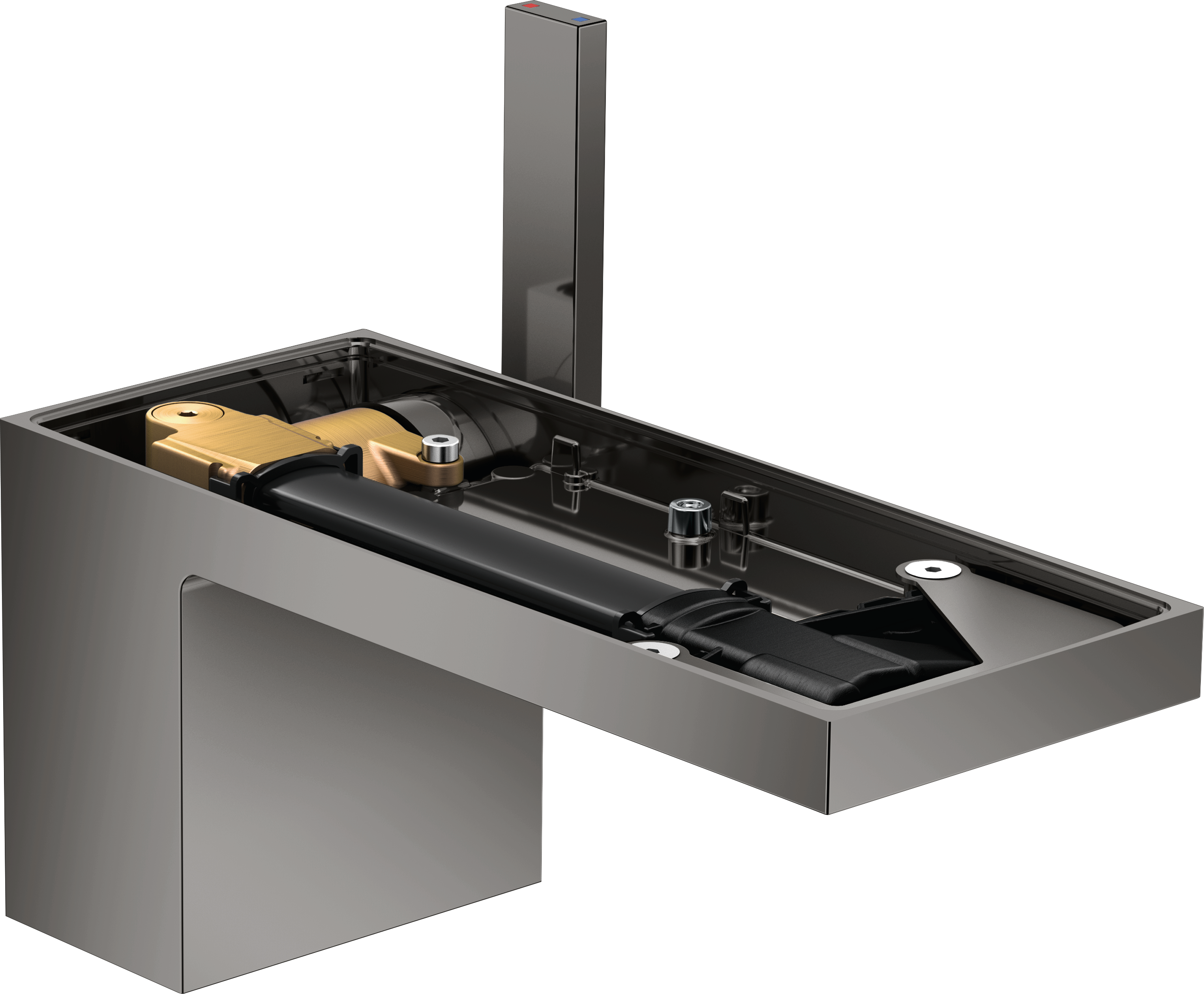 Single lever basin mixer 70 with push-open waste set without plate