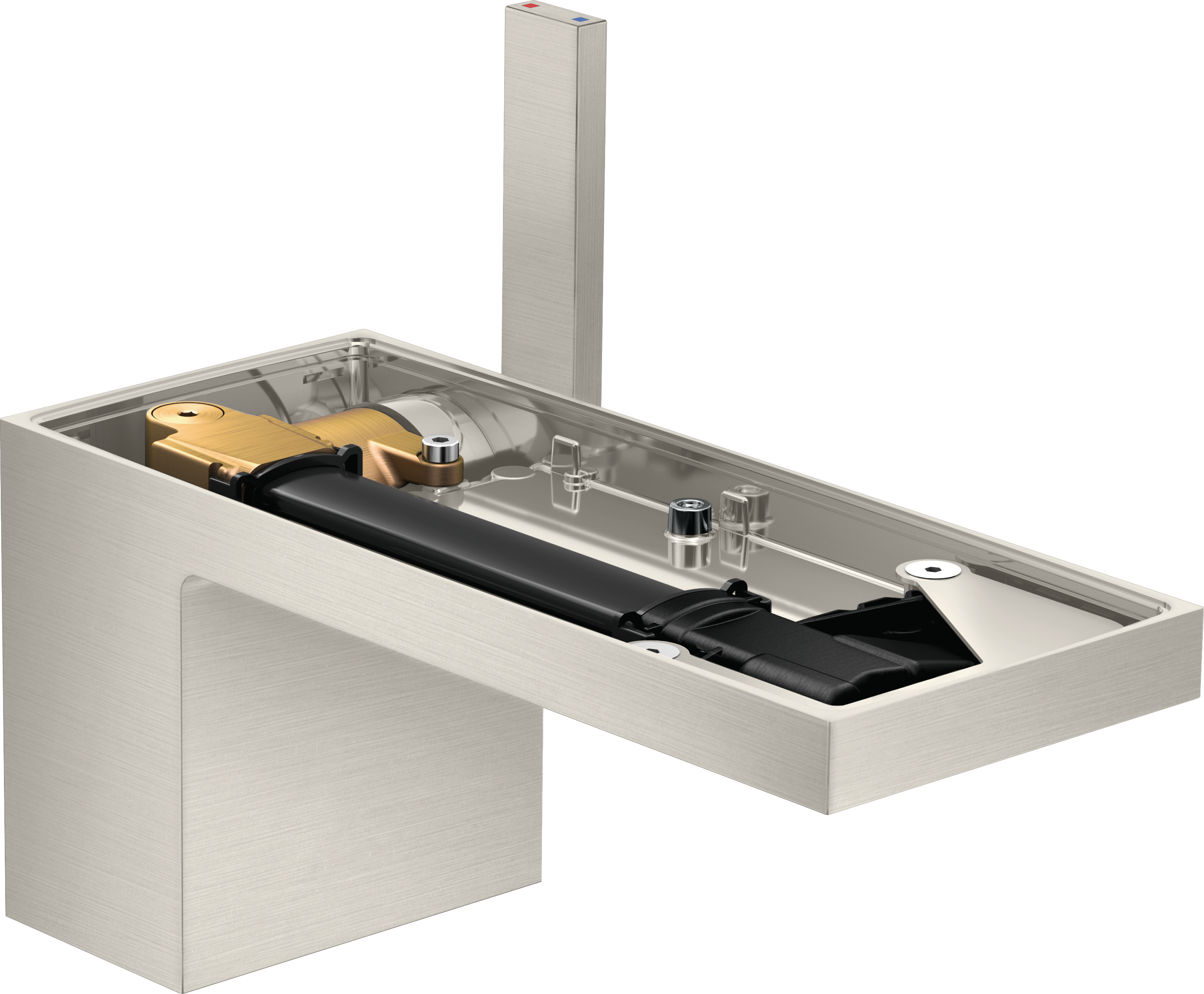 Single lever basin mixer 70 with push-open waste set without plate