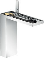 Single lever basin mixer 230 with push-open waste without plate