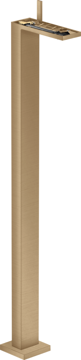 Single lever basin mixer floor-standing with push-open waste set without plate