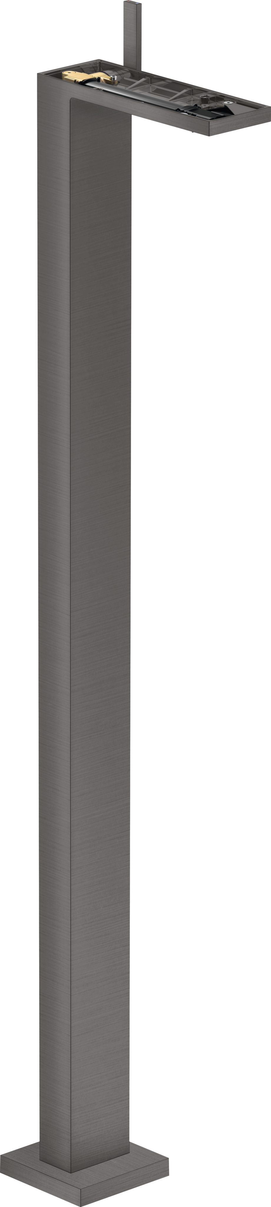 Single lever basin mixer floor-standing with push-open waste set without plate