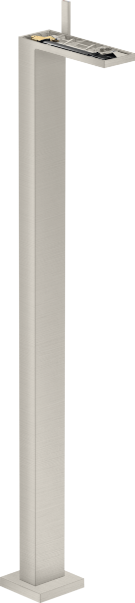 Single lever basin mixer floor-standing with push-open waste set without plate