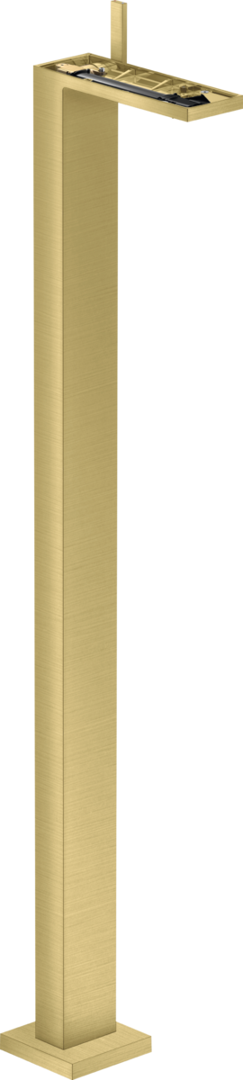 Miscelatore monocomando lavabo a pavimento con set di scarico push-open senza rivestimento