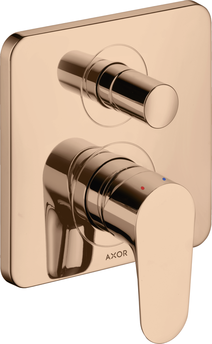 Single lever manual bath mixer for concealed installation with integrated backflow prevention
