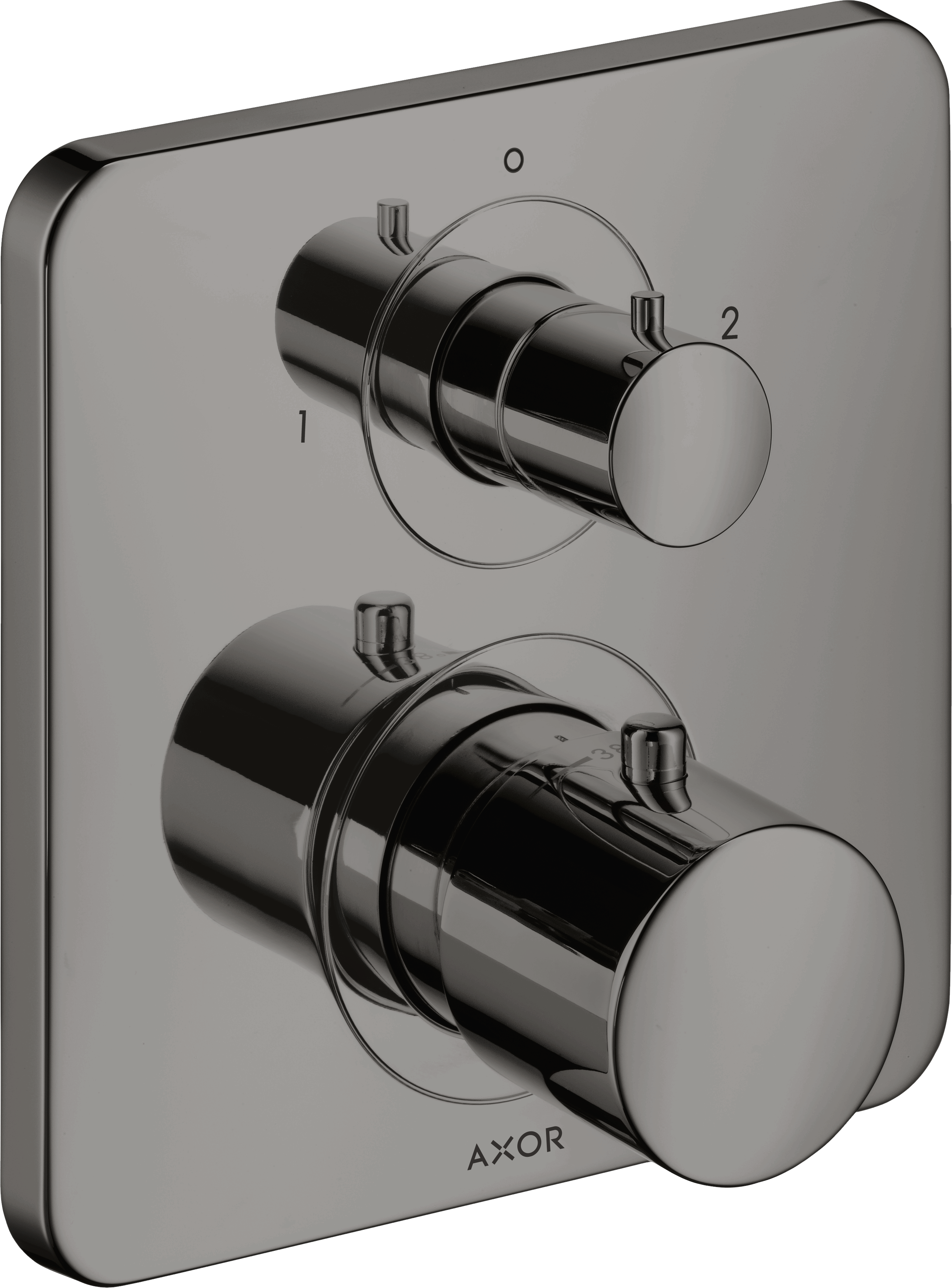 Thermostat for concealed installation with shut-off/ diverter valve