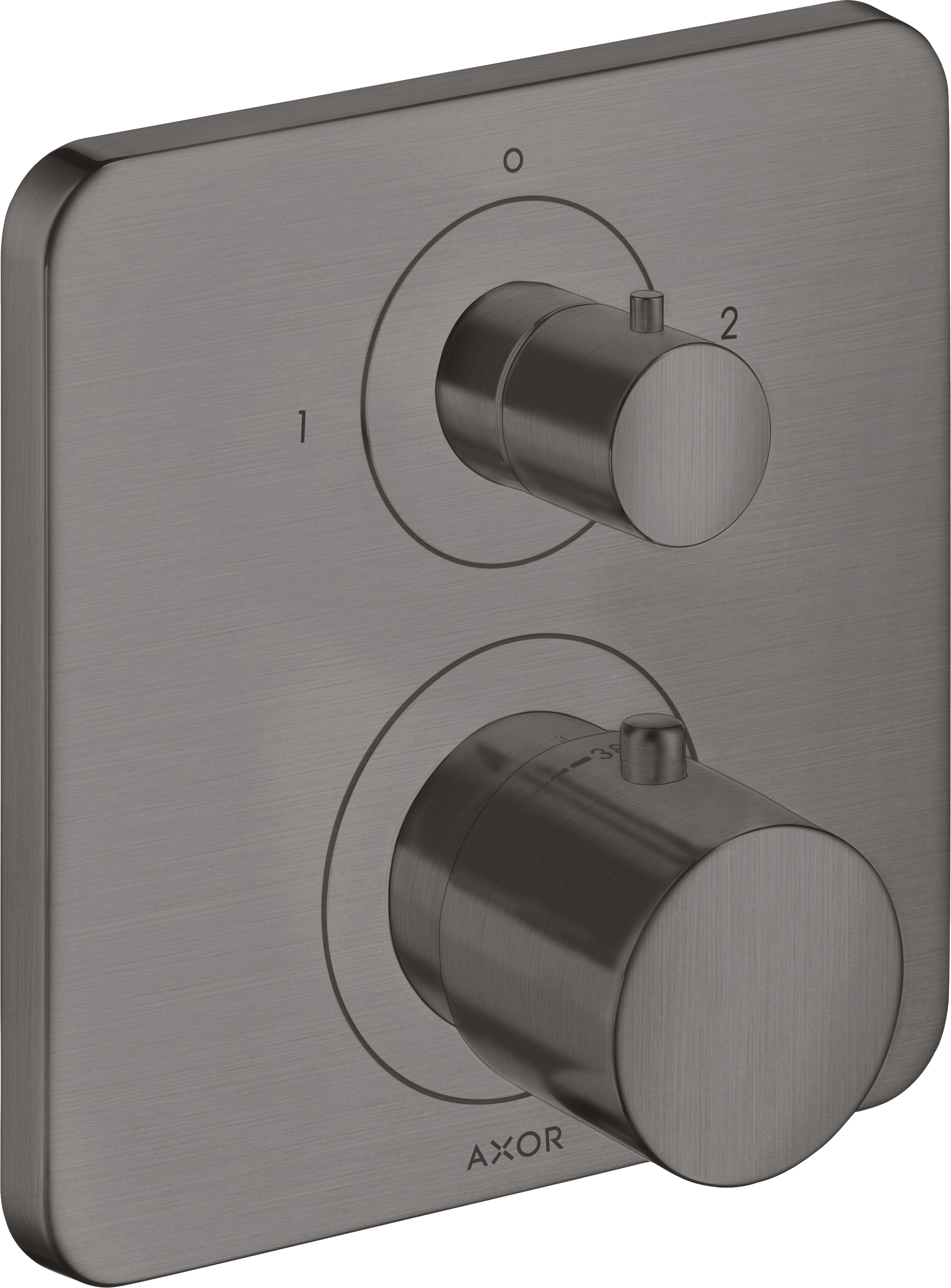 Thermostat for concealed installation with shut-off/ diverter valve