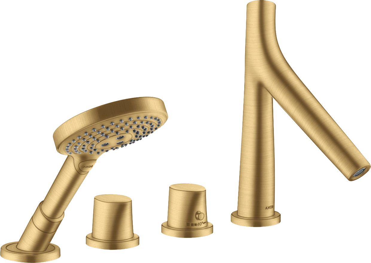 4-Loch Fliesenrandarmatur mit Thermostat