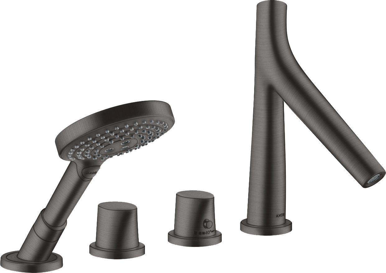 4-Loch Fliesenrandarmatur mit Thermostat