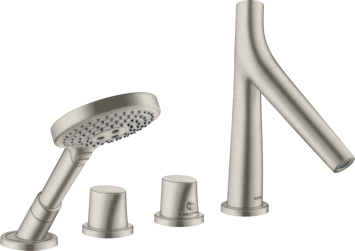 4-Loch Fliesenrandarmatur mit Thermostat