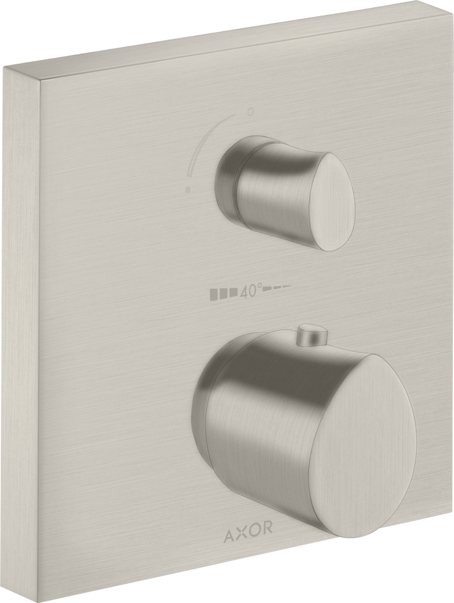 Thermostat for concealed installation with shut-off/ diverter valve