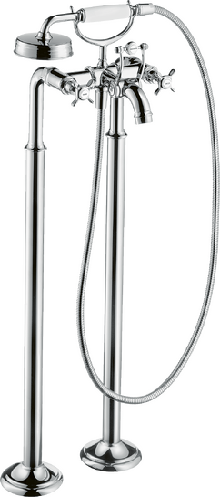 AXOR Montreux 2-handle bath mixer for exposed installation with