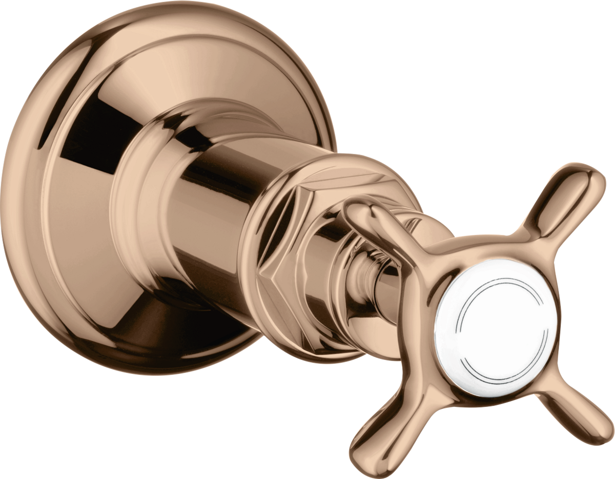 Shut-off valve for concealed installation with cross handle