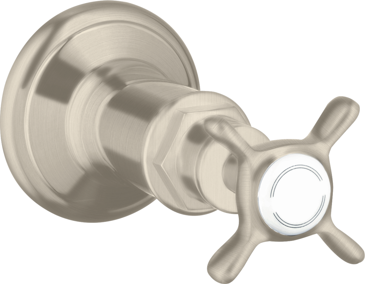 Shut-off valve for concealed installation with cross handle