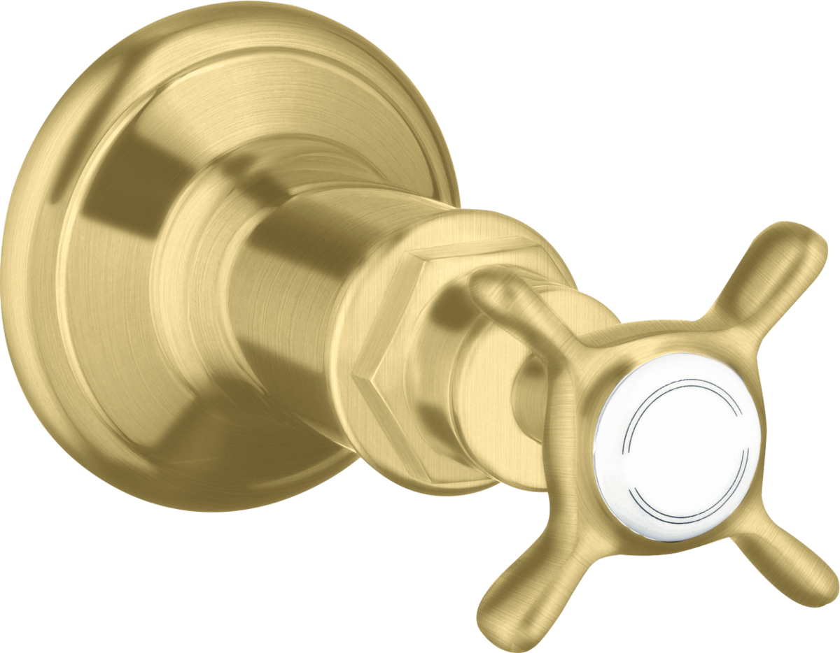 Shut-off valve for concealed installation with cross handle