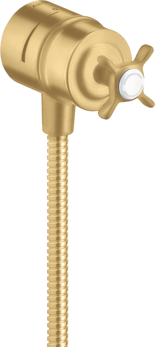 Wall outlet stop with non return valve