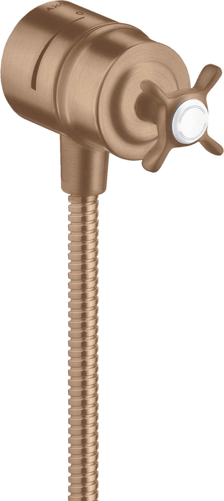 Wall outlet stop with non return valve