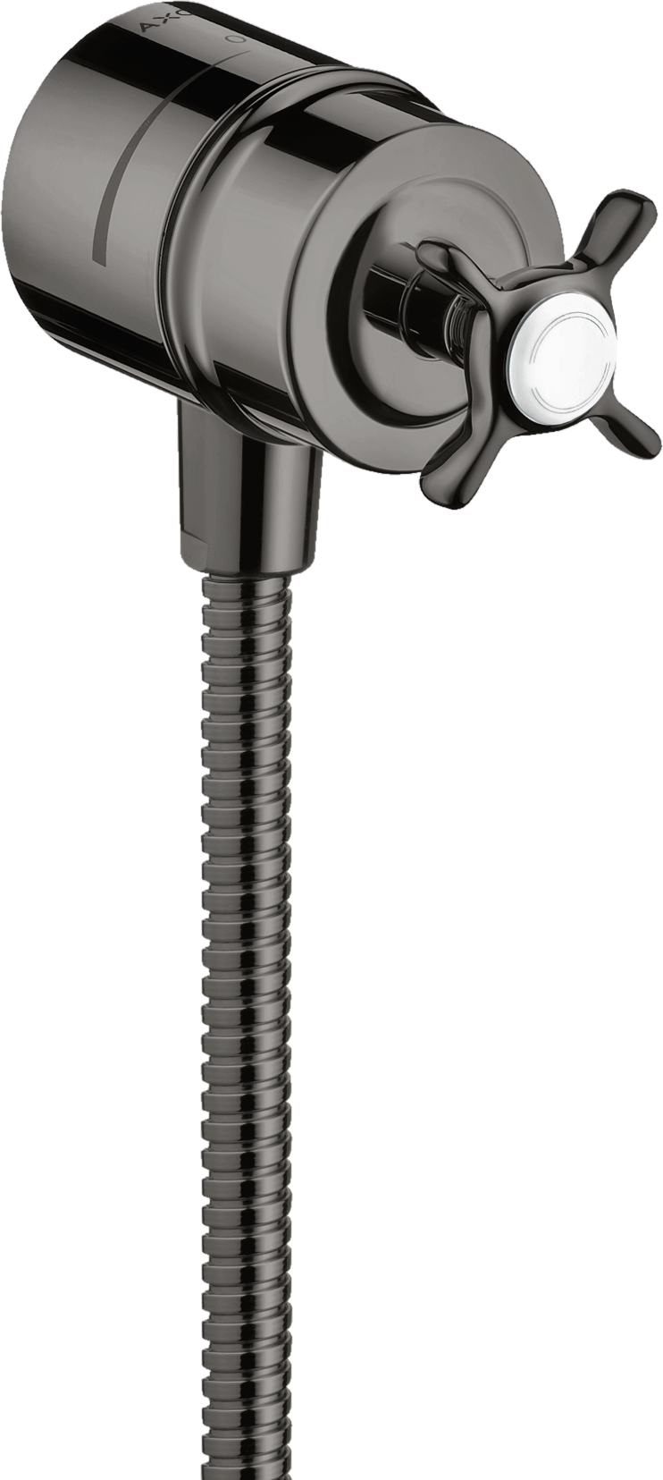 Wall outlet stop with non return valve