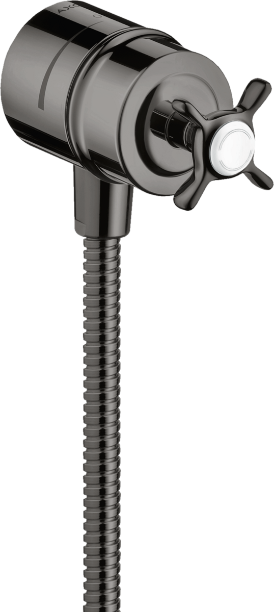 Wall outlet stop with non return valve