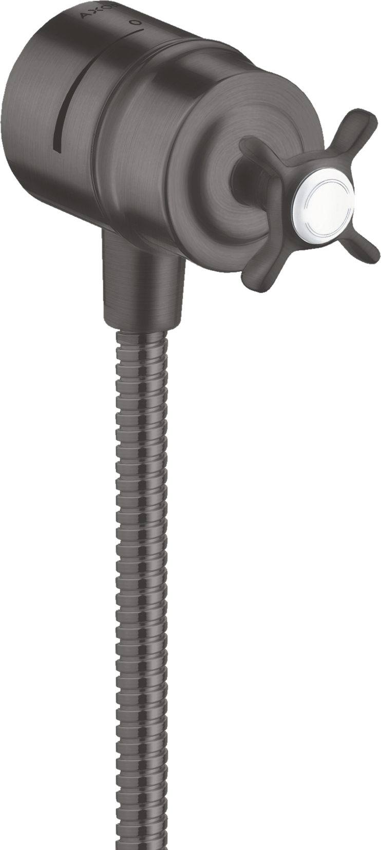 Wall outlet stop with non return valve