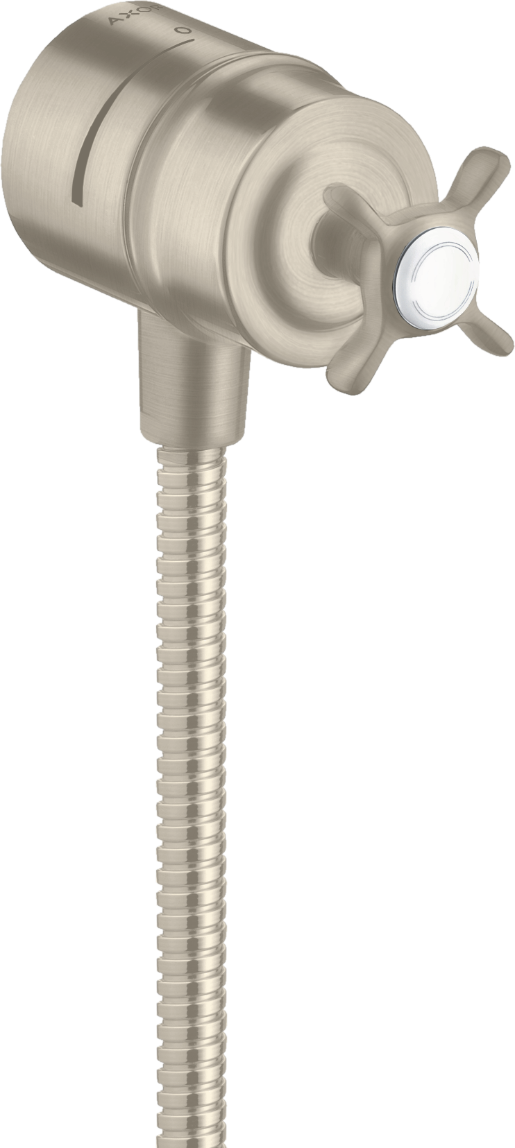 Wall outlet stop with non return valve