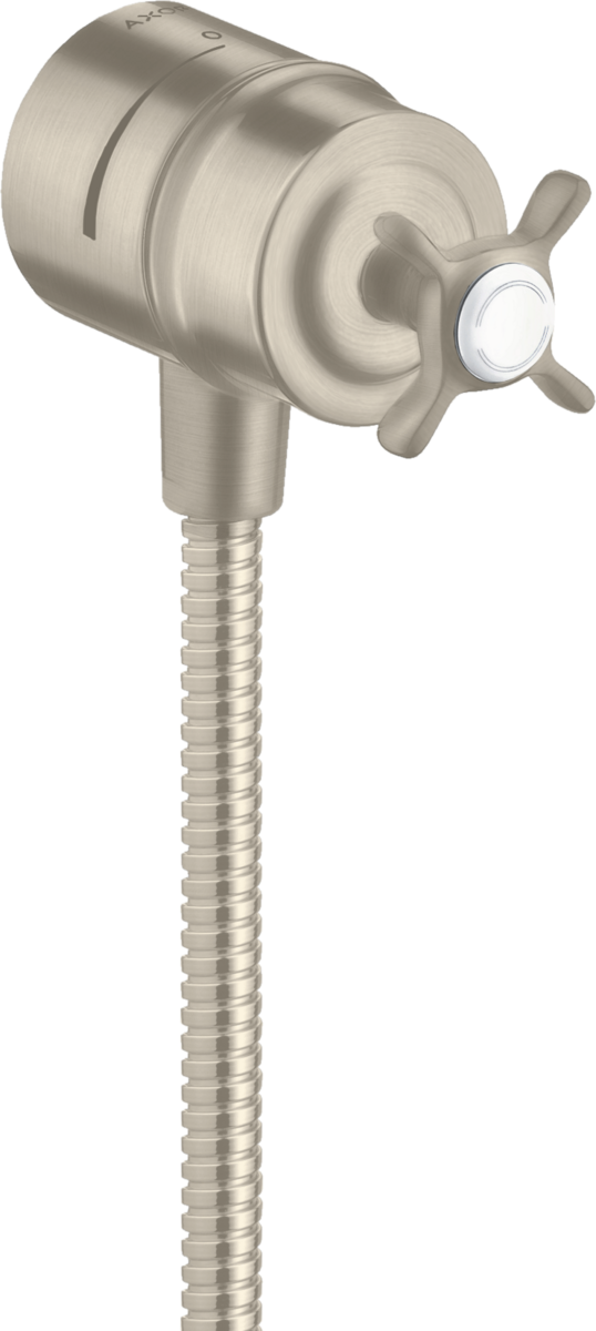 Wall outlet stop with non return valve