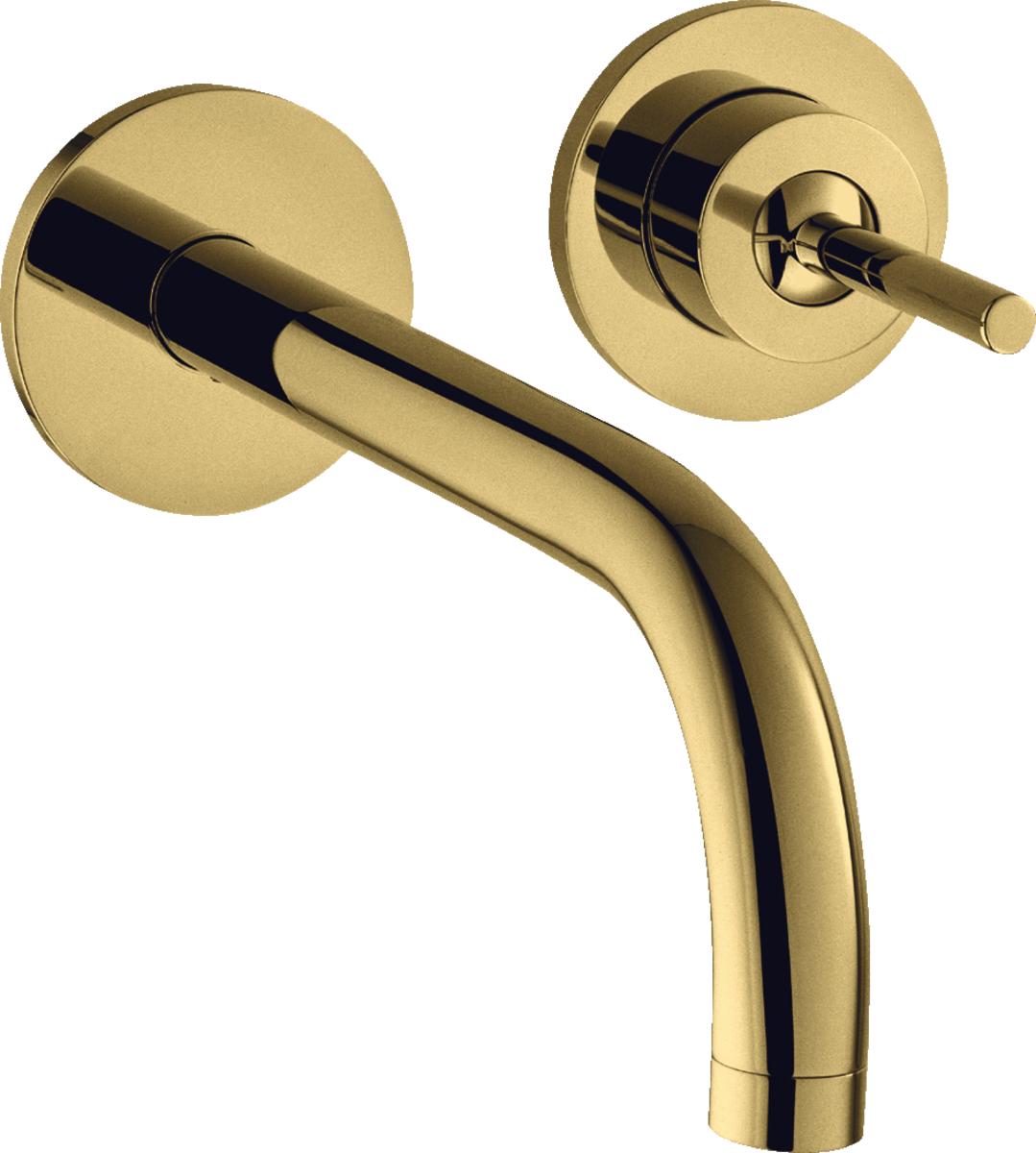 Single lever basin mixer for concealed installation wall-mounted with spout 225 mm and escutcheons