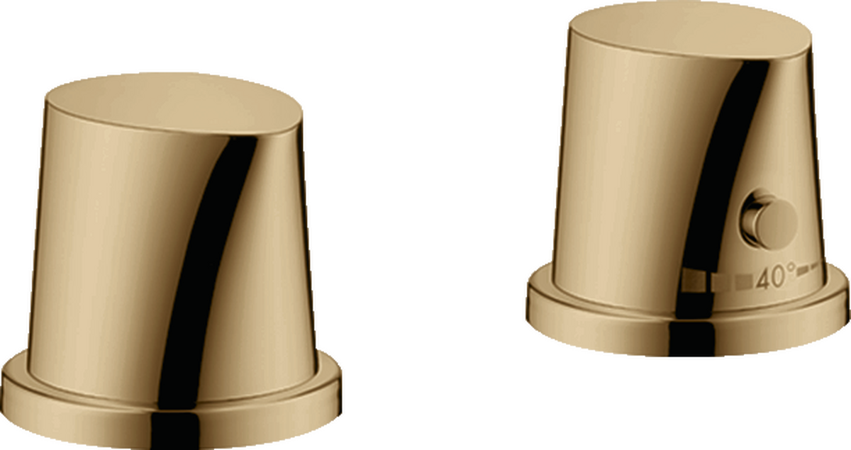 Rubinetteria 2 fori bordo vasca con maniglie senza bocca di erogazione