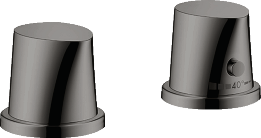 2-hole rim mounted thermostatic bath mixer