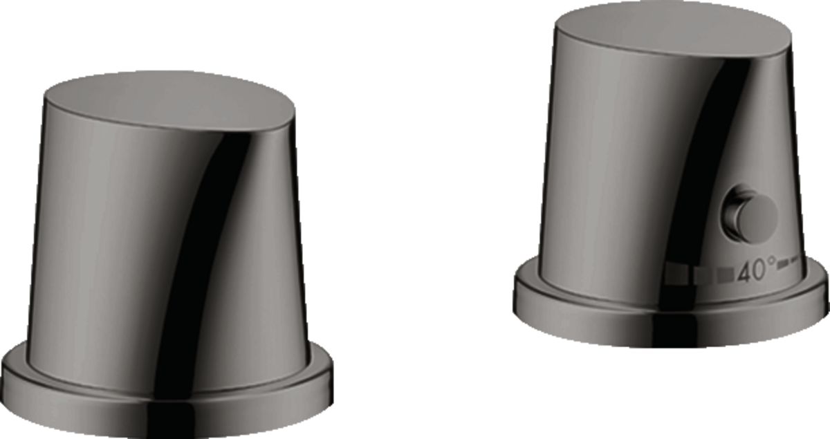 2-hole rim mounted thermostatic bath mixer