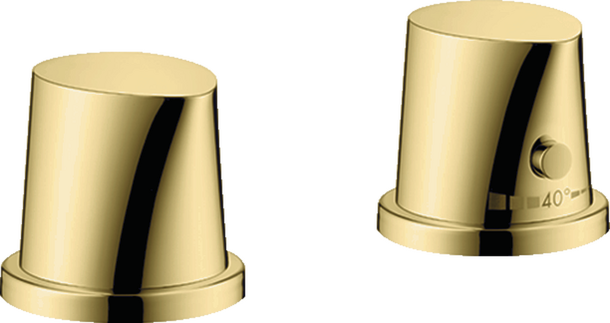 Rubinetteria 2 fori bordo vasca con maniglie senza bocca di erogazione