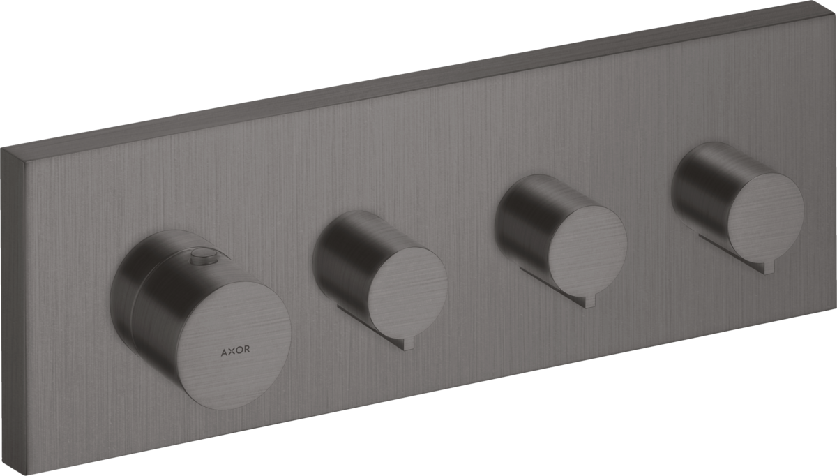 Thermostatic module 360/120 square for concealed installation for 3 outlets