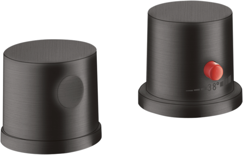 2-hole rim mounted thermostatic bath mixer