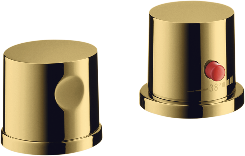 Axor Uno Bath Mixers Designed To Run Outlets Polished Gold Optic