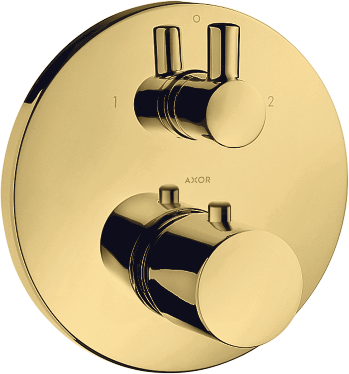 Thermostat for concealed installation with shut-off/ diverter valve