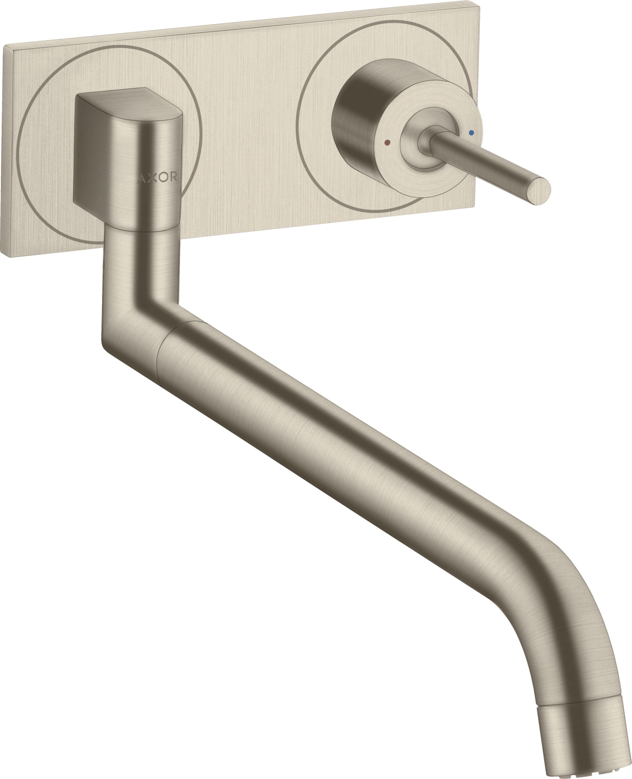 Single lever kitchen mixer for concealed installation wall-mounted