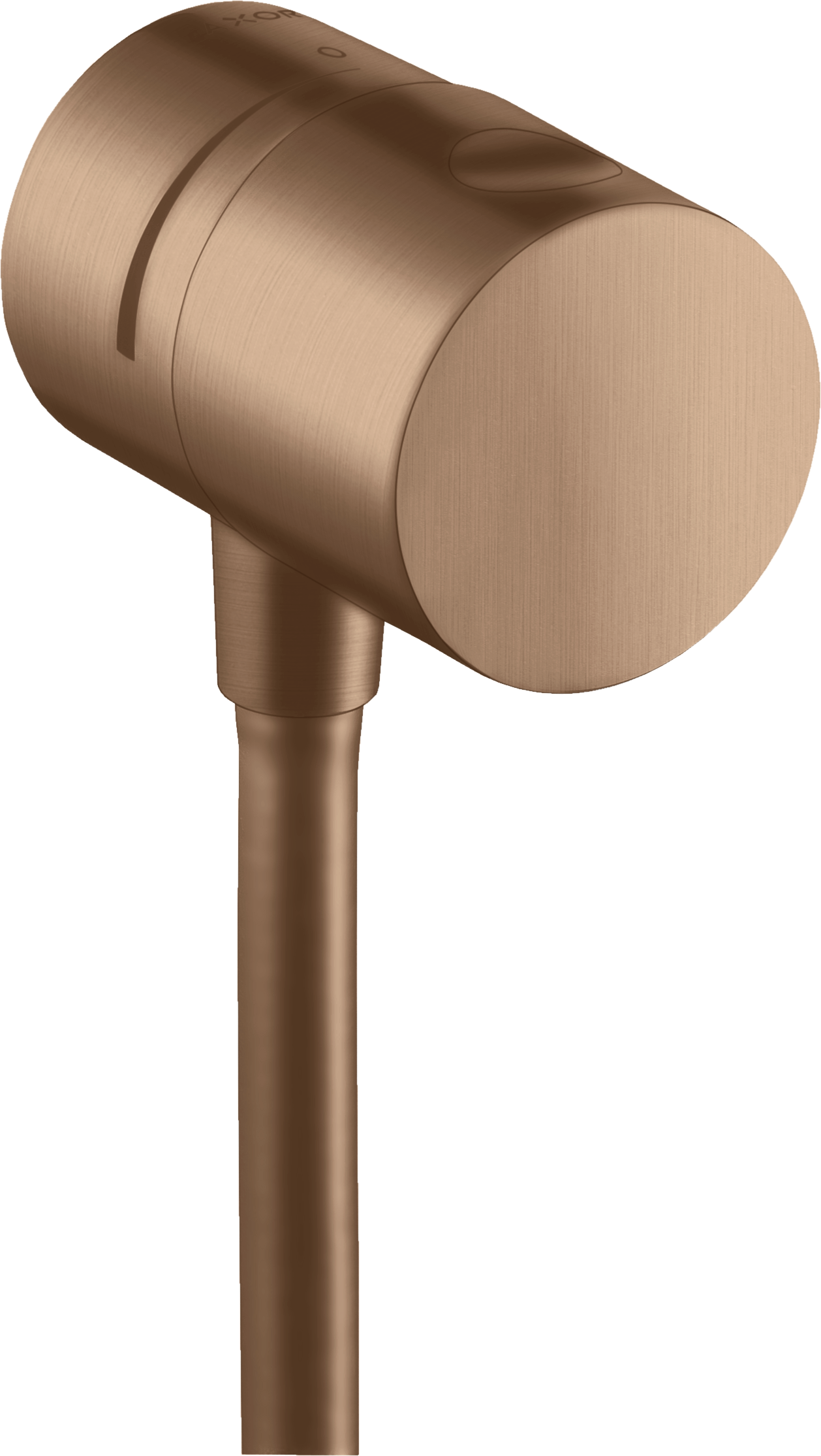 Wall outlet stop with shut-off valve