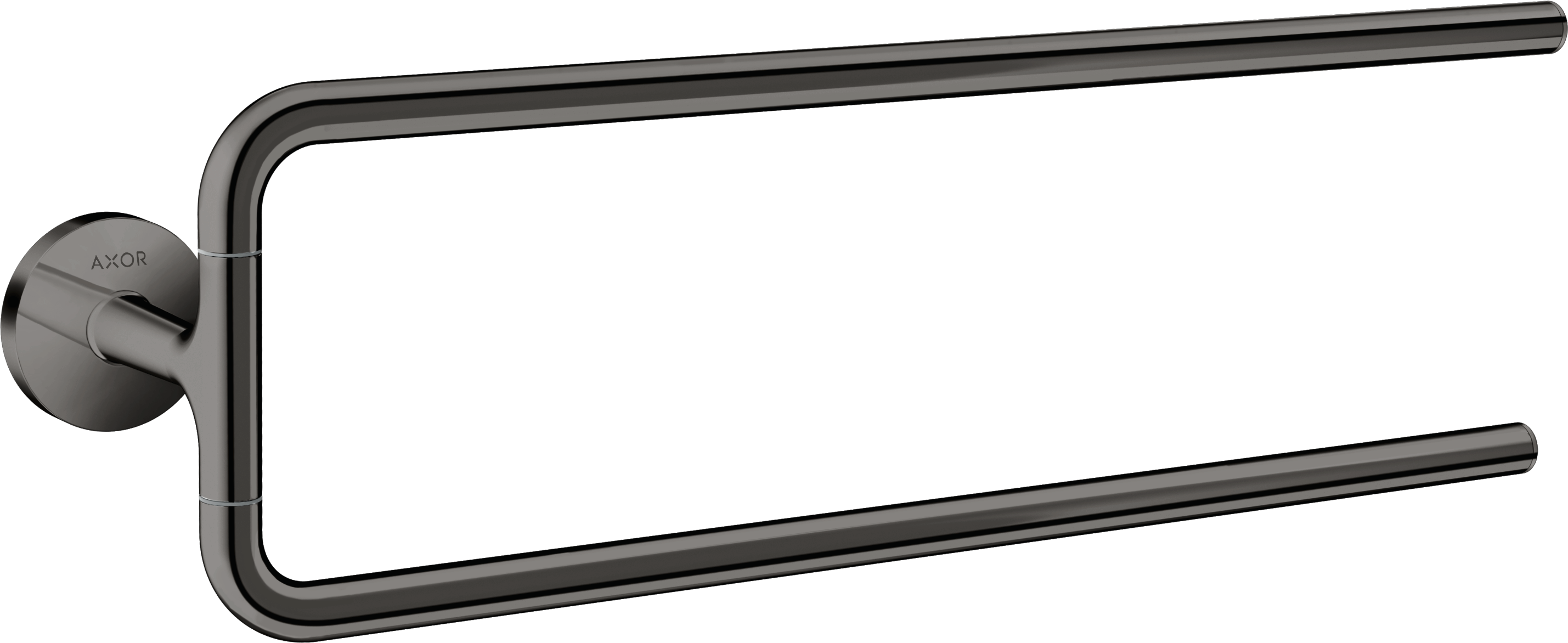 Towel holder twin-handle