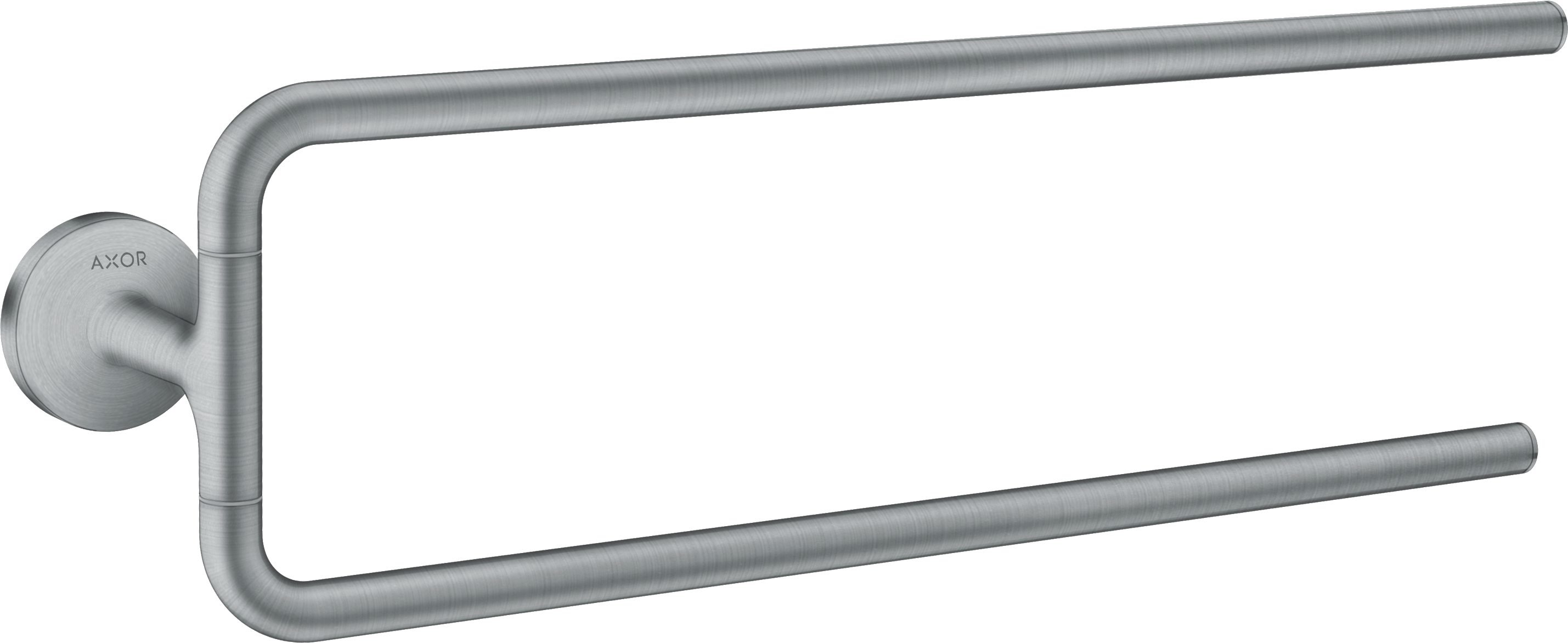 Towel holder twin-handle