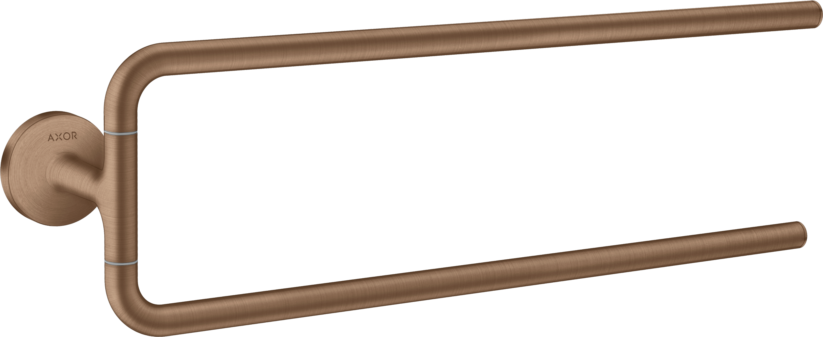 Towel holder twin-handle