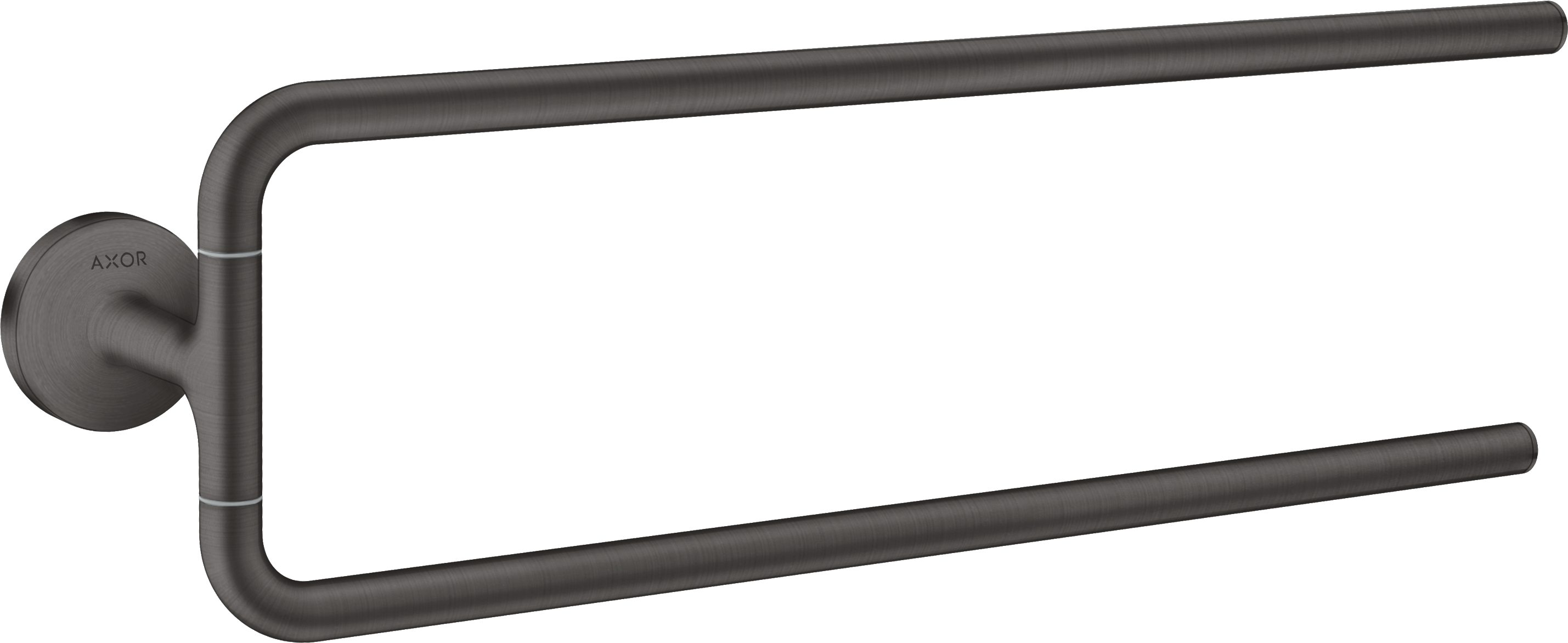 Towel holder twin-handle