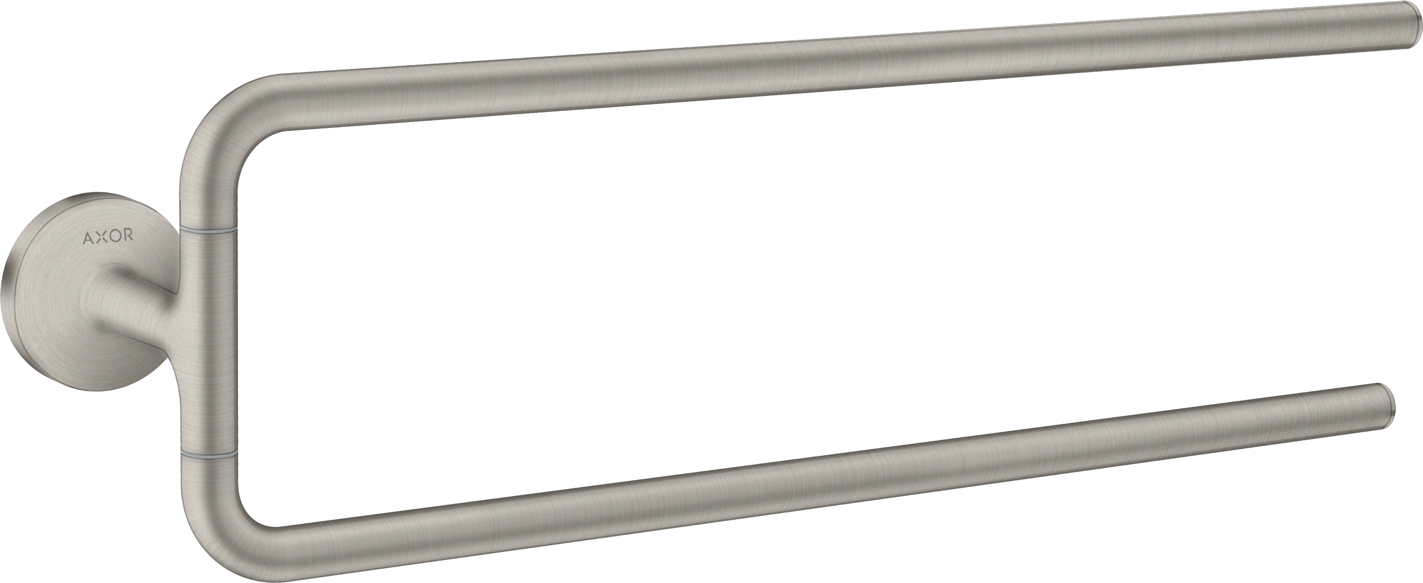 Towel holder twin-handle