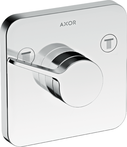 Axor Uno Mitigeur lavabo Select encastré mural, bec 165mm, bonde à  écoulement libre, nickel brossé (45112820)