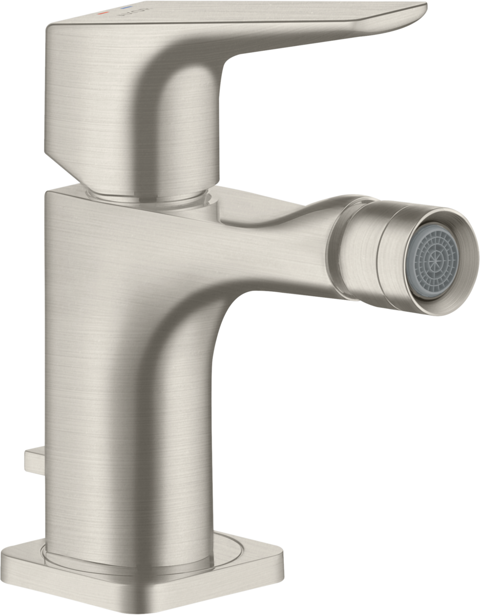 Miscelatore monocomando bidet con maniglia a leva e salterello