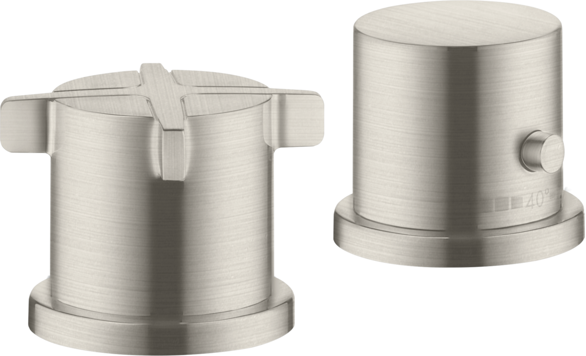 2-hole rim mounted thermostatic bath mixer