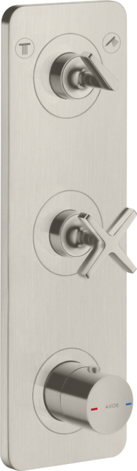 AXOR Citterio E Module thermostatique encastré 380 / 120 avec plaque pour 2 fonctions — 36703800