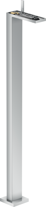 ééngreeps wastafelkraan vloergemonteerd zonder plaat met afvoerplug