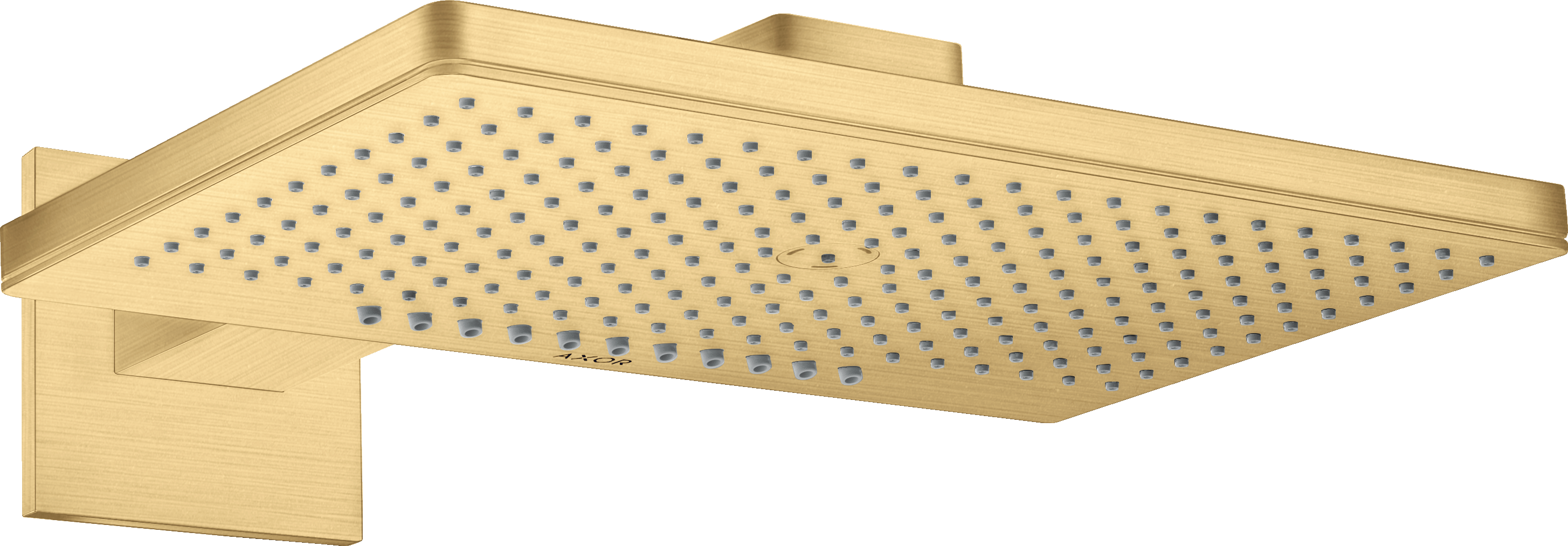 Hoofddouche 460/300 mm 2jet wandmodel met vierkante rozet - afwerkset